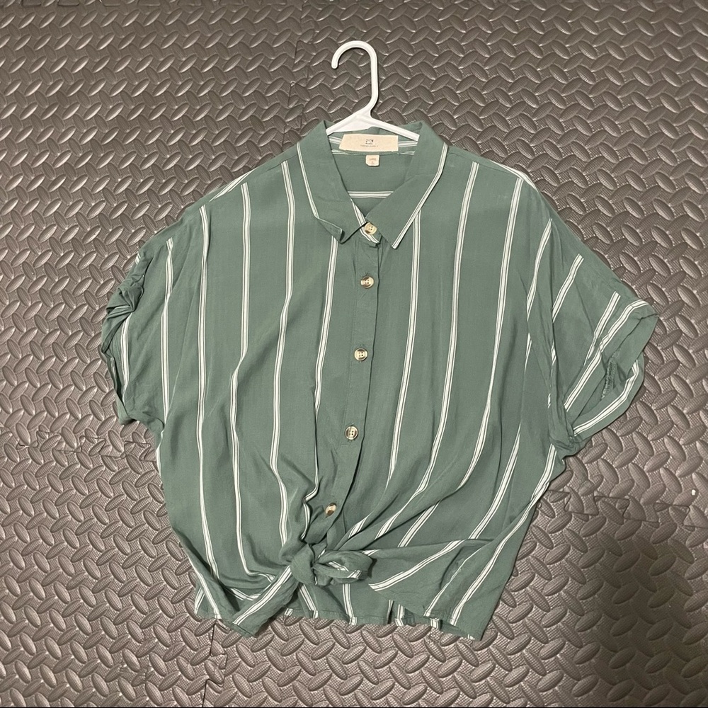 Green Button Up Shirt